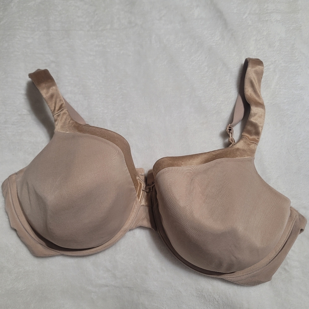 Vanity Fair Bra 42D Nude Tan 4 Clasp Padded